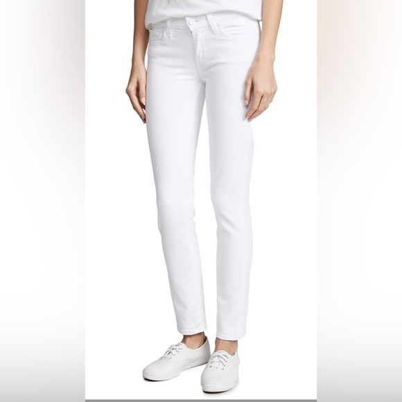 Paige skyline skinny crop lived in crisp white jean made in USA size 28 - Picture 3 of 13